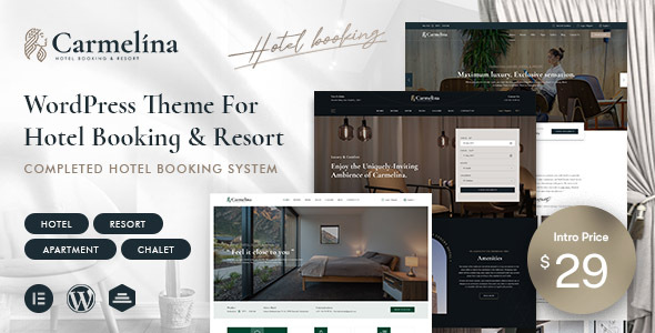 [DOWNLOAD]Carmelina - Resort & Hotel Booking WordPress Theme