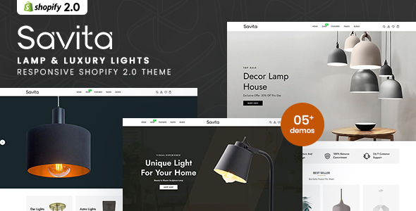 [DOWNLOAD]Savita - Lamp & Luxury Lights Responsive Shopify 2.0 Theme