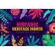Flowers and Plants Banner Hispanic Heritage Month