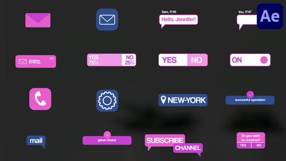 App Banners And Icons for After Effects Titles template preview