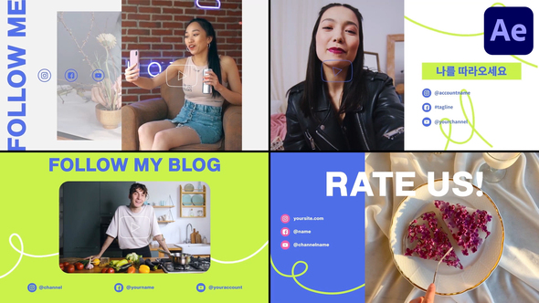 Youtube Slides | After Effects Openers template preview