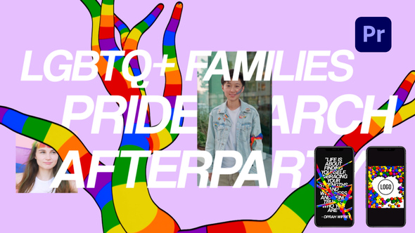 Pride LGBTQ Opener Premiere Pro template preview