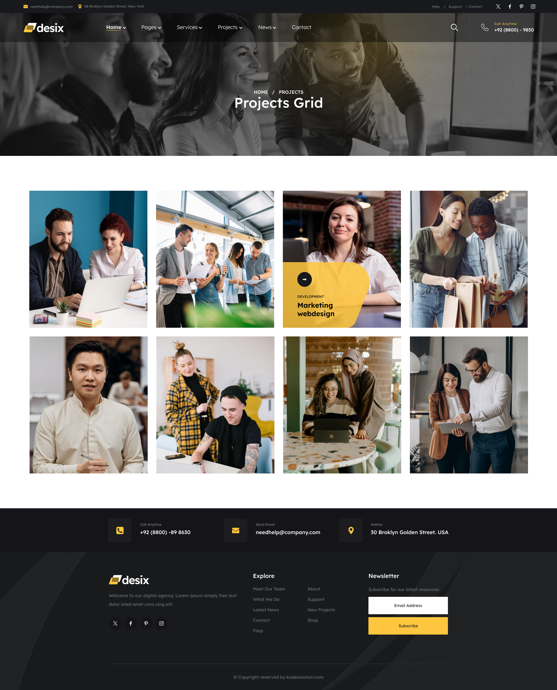 Desix - Digital Marketing Agency Figma Template by thimshop | ThemeForest