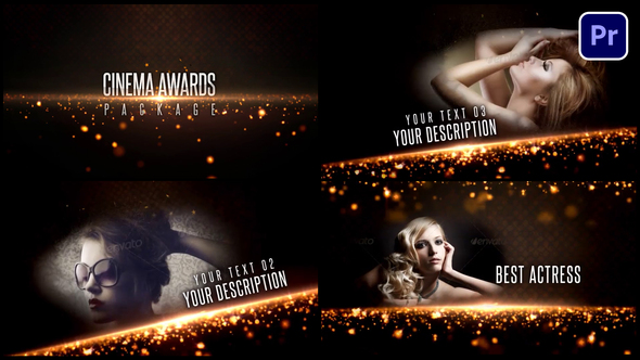 Cinema Awards Package Premiere Pro template preview