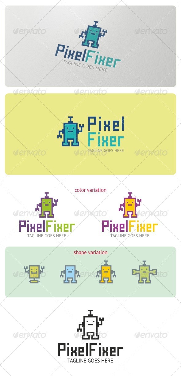 Pixel Fixer Logo Template - Symbols Logo Templates