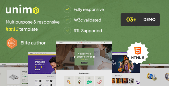 Unimo - The Multipurpose eCommerce HTML5 Template