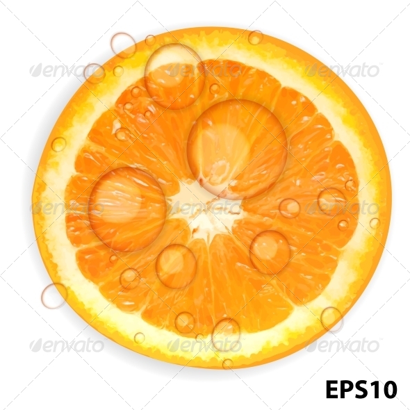 Fresh Orange Background - Food Objects