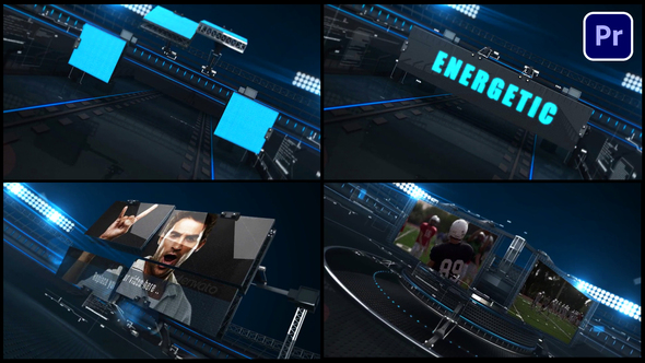 Sports Energitic Displays Premiere Pro template preview