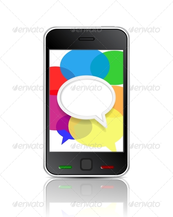 Smart Phone Message Icon - Communications Technology
