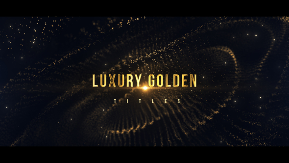 Cinematic Golden Titles Titles template preview