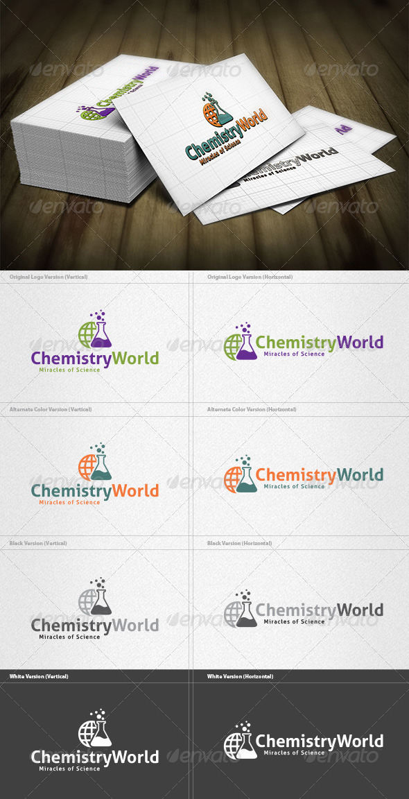 Chemistry World Logo - Symbols Logo Templates