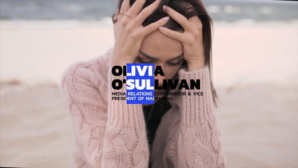 Simple Lower Thirds Elements template preview