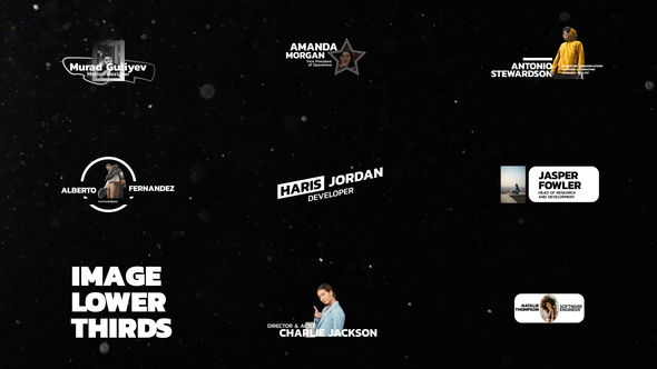 Image Lower Thirds Elements template preview