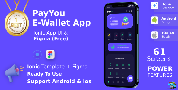 [DOWNLOAD]PayYou Digital Wallet Android + iOS + Figma | Ionic | Banking, E-Money Management