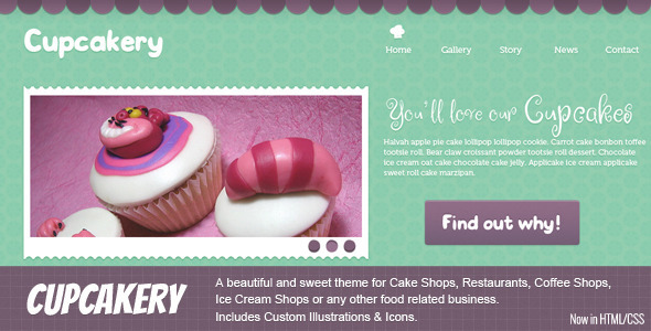 Cupcakery HTML - ThemeForest 2832613