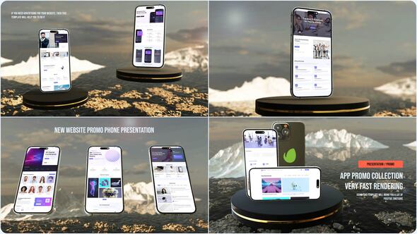 Elegant App Presentation Product Promo template preview