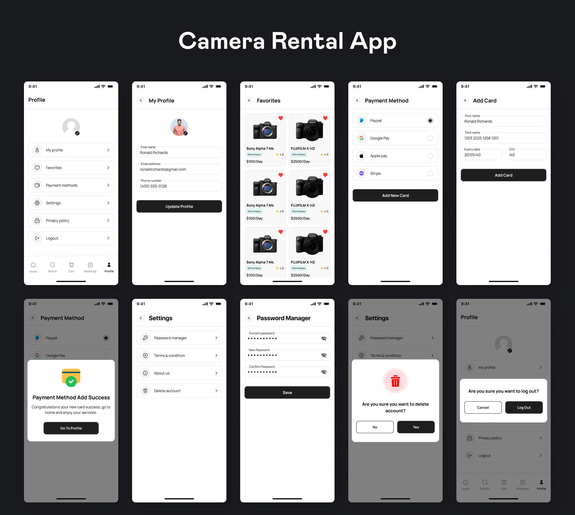 ClickRent UI template | Online Camera Rental App in Flutter ...