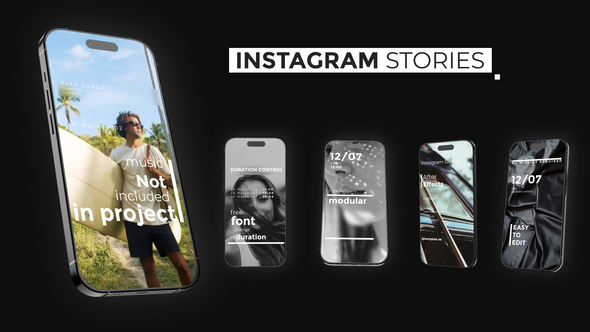 Instagram Stories Video Displays template preview