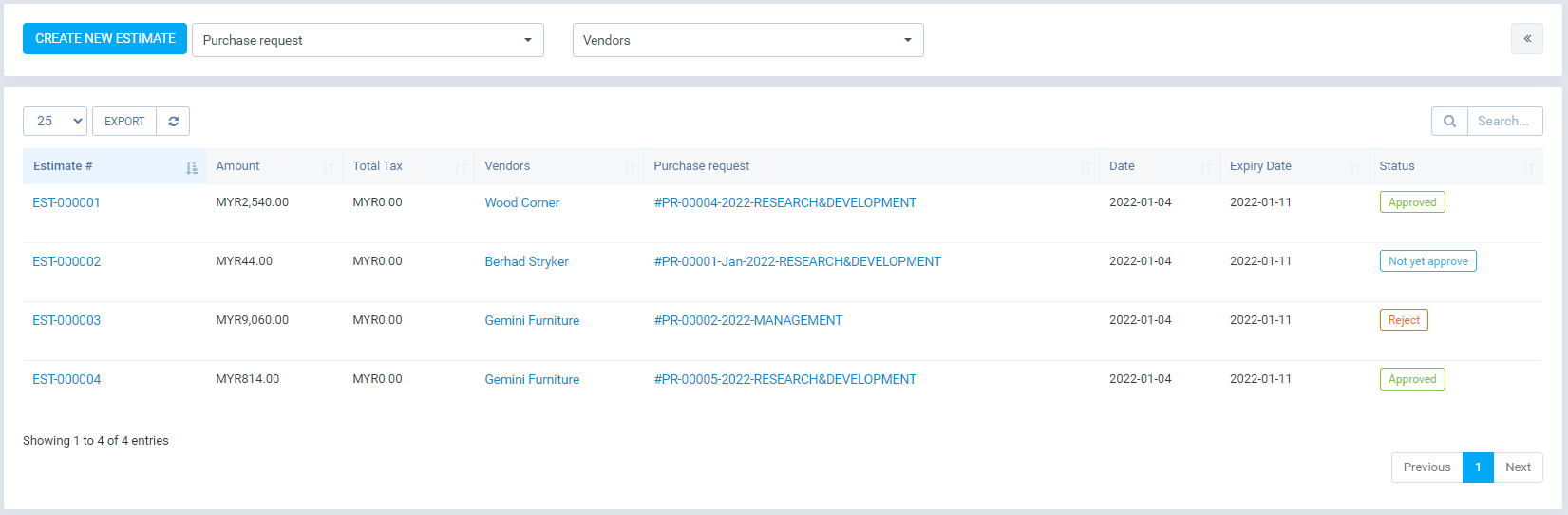 Purchase Management module for Perfex CRM by GreenTech_Solutions ...