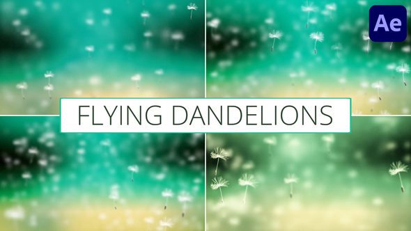 Flying Dandelions for After Effects Elements template preview