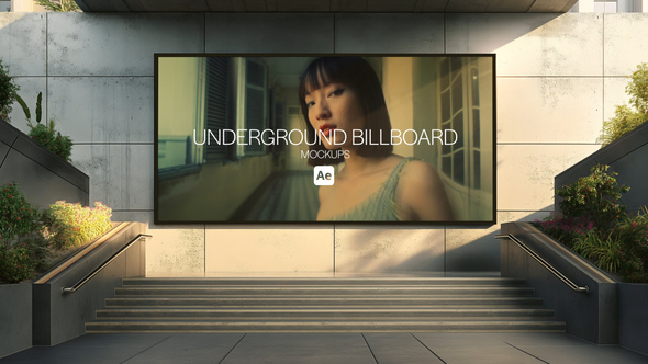 Underground Billboard Mockups Product Promo template preview