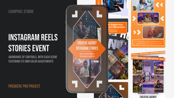 Instagram Vertical Stories Premiere Pro MOGRT Premiere Pro template preview