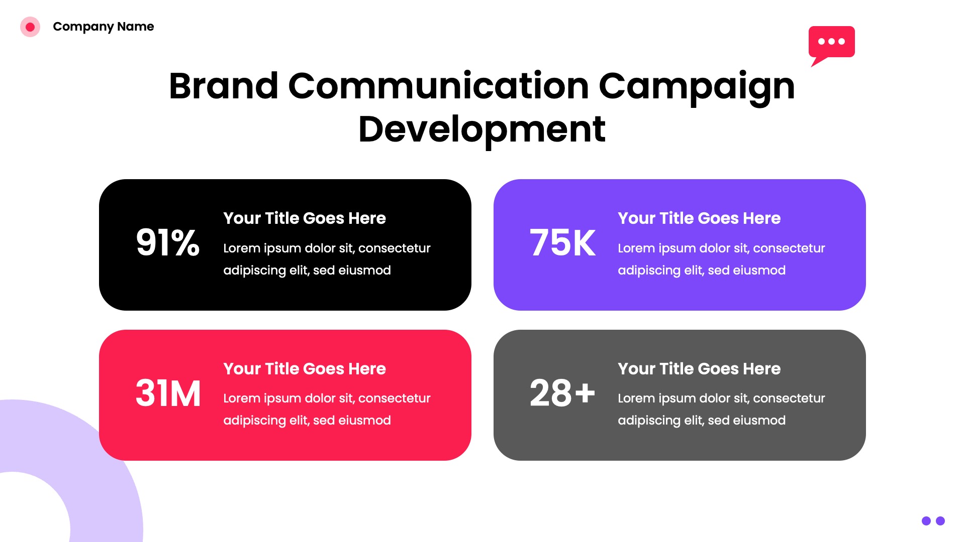 Brand Communication Strategy PowerPoint Template, Presentation Templates