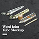 Weed Joint Pre-Roll Tube Mockup