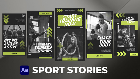 Sport Stories for After Effects