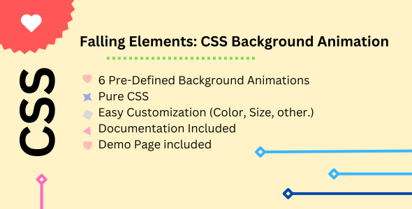 [DOWNLOAD]Falling Elements: CSS Background Animation