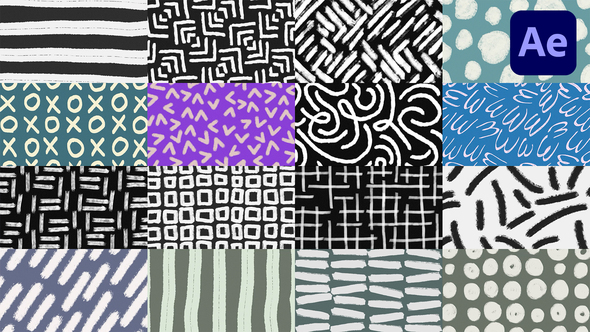 Hand Drawn Background 2 | After Effects Elements template preview