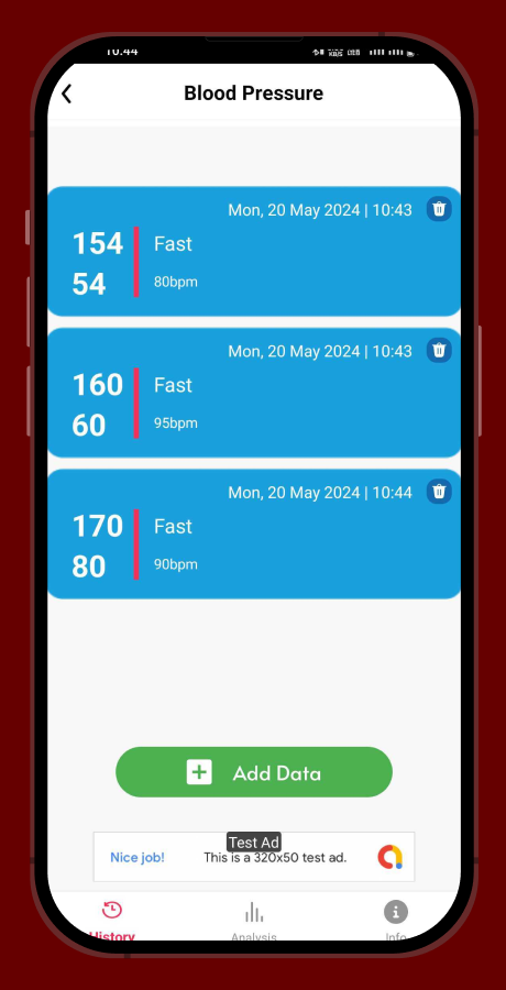Heart Rate Blood Pressure Monitor - BP Monitor - Health Tracker - BMI ...