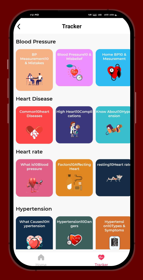 Heart Rate Blood Pressure Monitor - BP Monitor - Health Tracker - BMI ...