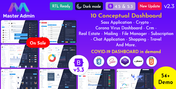 Master Admin - HTML Bootstrap Dashboard Template