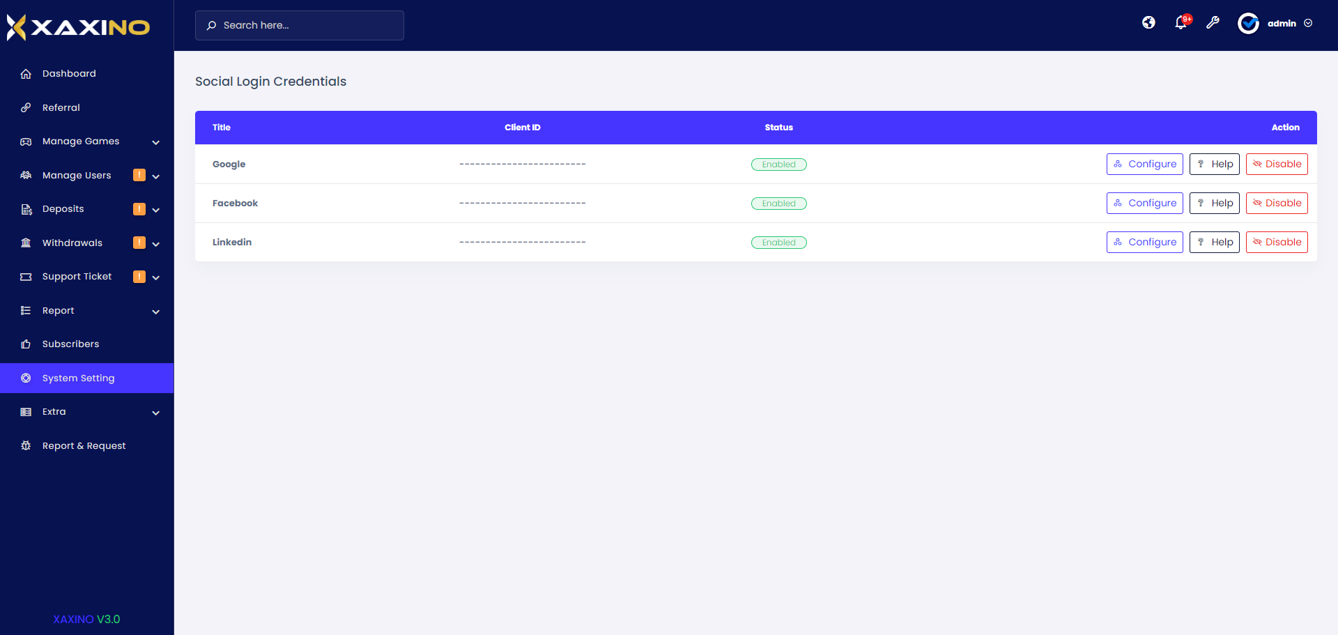 Xaxino - Ultimate Casino Platform by ViserLab | CodeCanyon