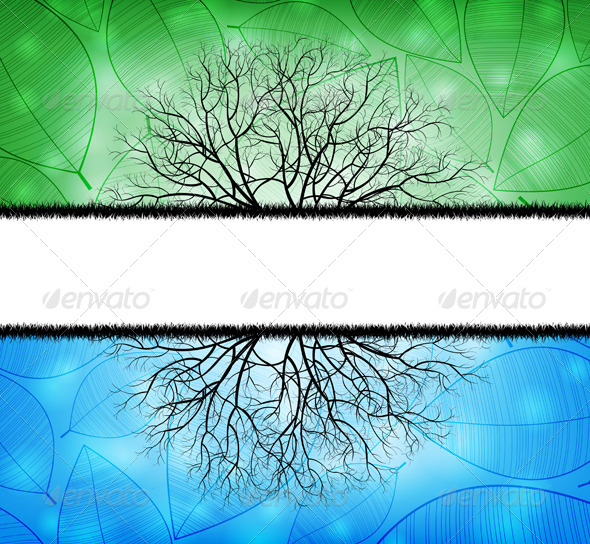 Nature Theme Background - Backgrounds Decorative