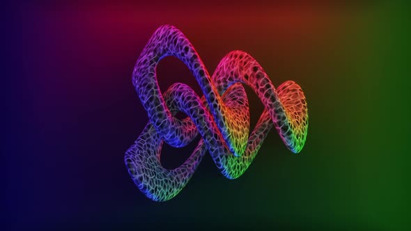 Colorful abstract animalistic motion graphics background animation