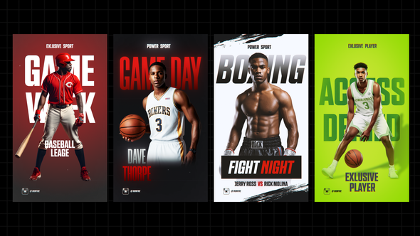 Sport Instagram Reels Openers template preview