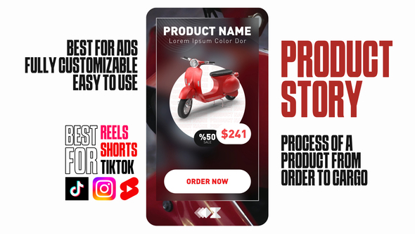 Product Story Product Promo template preview