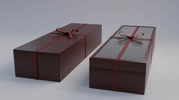 [DOWNLOAD]Gift Box Rectangle shape with Ribbon