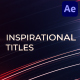 Inspirational Titles for After Effects