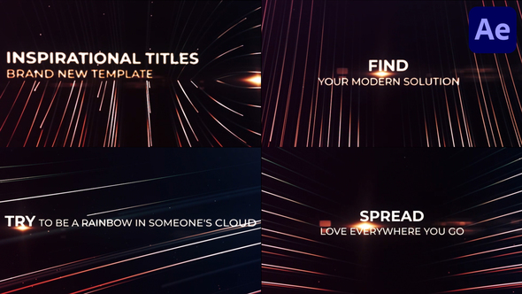 Inspirational Titles for After Effects Titles template preview