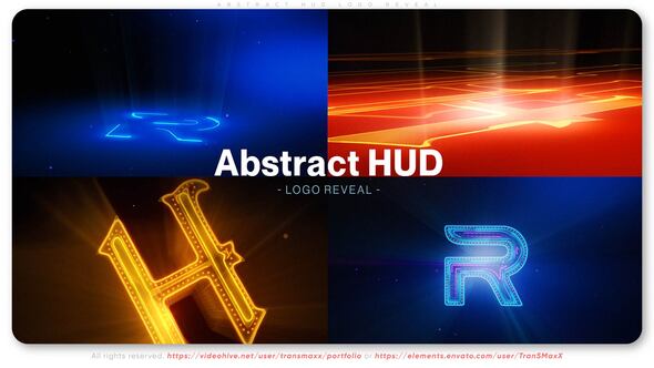 Abstract HUD Logo Reveal Logo Stings template preview