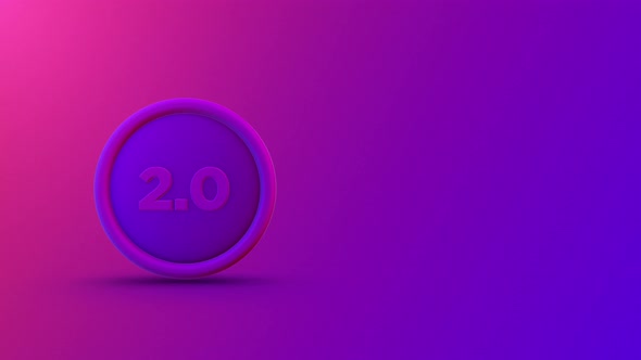 Defi 2.0 Rotating Coin Looping Background 4K alt