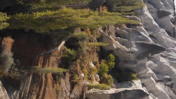 Vertical Video Cappadocia Landscape Aerial View alt