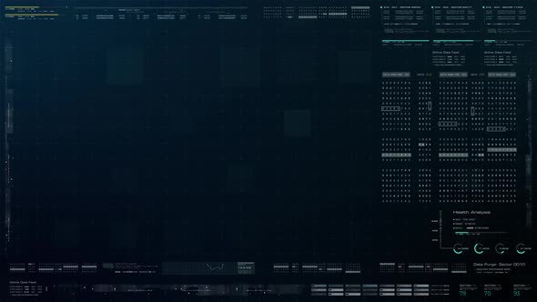 Futuristic Biomedical HUD Template 01 alt