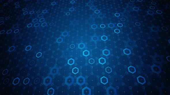 Hexagon Digital Background 01033