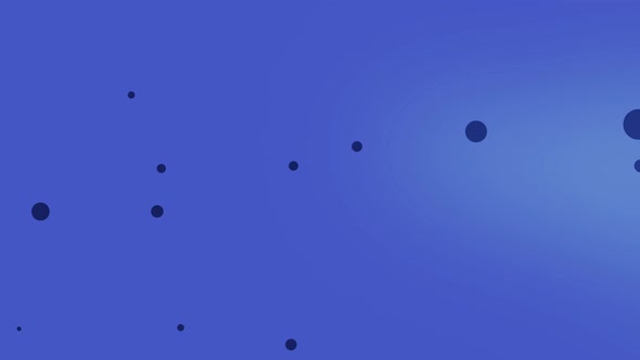 Dark Shapes Animation On Blue Background