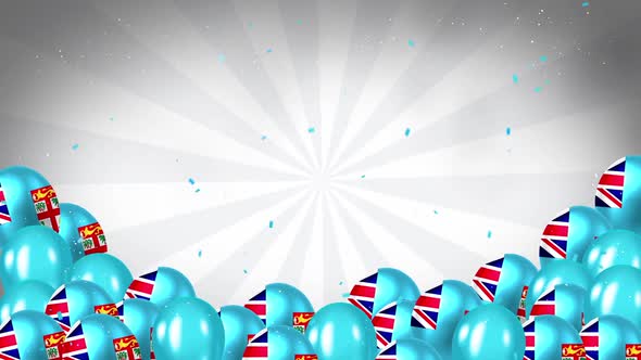 Fiji Theme Background with Balloons alt