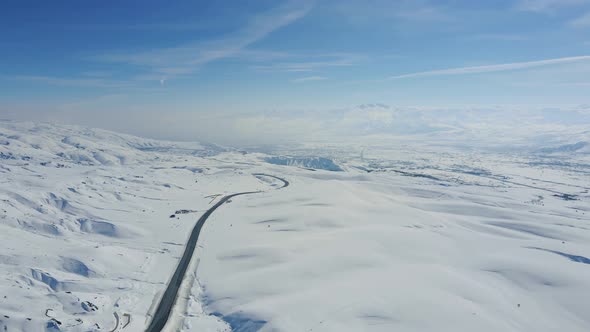 Winter Snowy Road alt